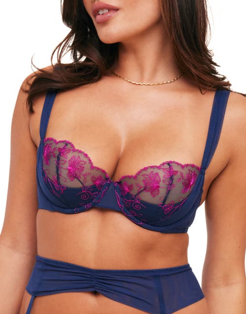 Adore Me Sofia Contour Demi Bra In Dark Blue