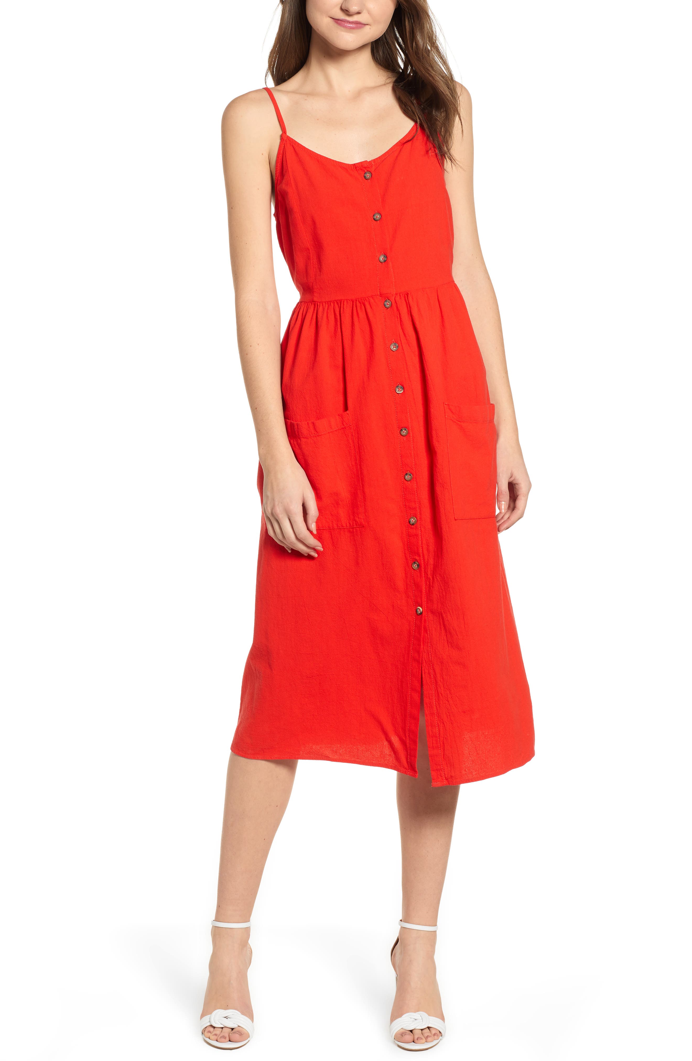 Vero Moda Wanda Sleeveless Dress, Red