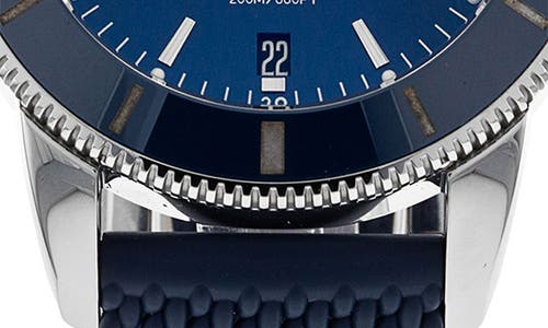 Shop Watchfinder & Co. Breitling  Superocean Heritage Rubber Strap Watch, 44mm In Blue