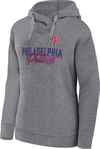 Lids Philadelphia Phillies Women's Plus Colorblock T-Shirt - Red/Heather  Gray