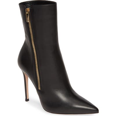 Gianvito Rossi Side Zip Bootie, Black