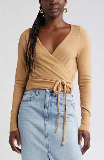 BDG Urban Outfitters Acid Wash Placket Cotton Crop Henley