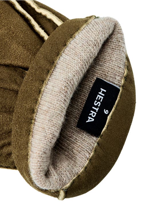 Shop Hestra Andre Suede Gloves In Loden