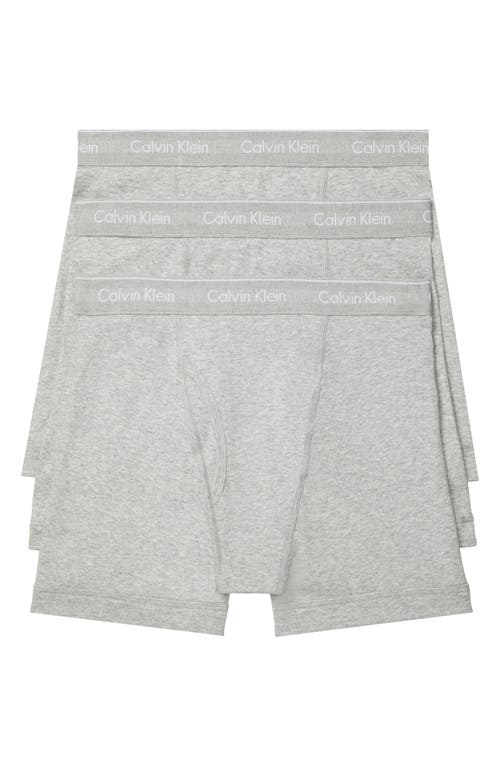 UPC 608926762974 product image for Calvin Klein Classics 3-Pack Cotton Boxer Briefs in Heather Grey at Nordstrom, S | upcitemdb.com