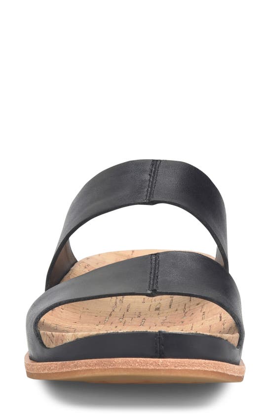 Shop Kork-ease Tutsi Slide Sandal In Black Leather