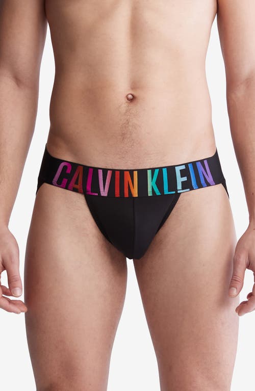 Calvin Klein Intense Power Pride Microfiber Jockstrap In Black