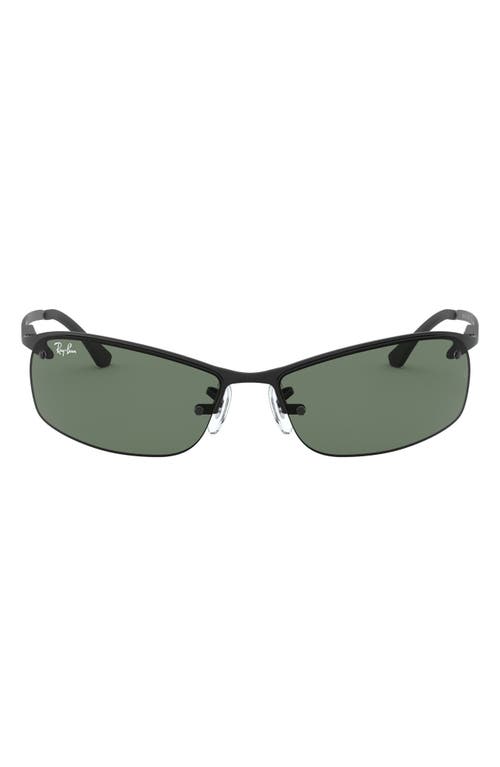 UPC 805289018940 product image for Ray-Ban 60mm Polarized Aviator Sunglasses in Matte Black at Nordstrom | upcitemdb.com