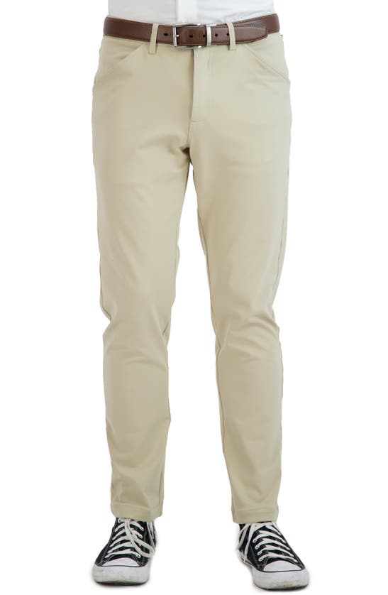 Levinas Business Casual Pants In Khaki