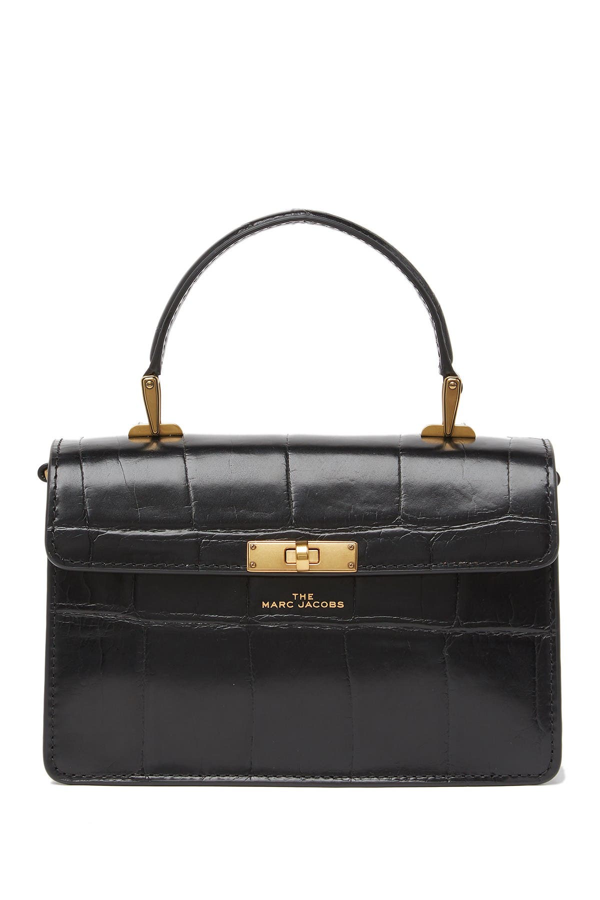 Marc Jacobs | The Downtown Croc Embossed Leather Shoulder Bag ...