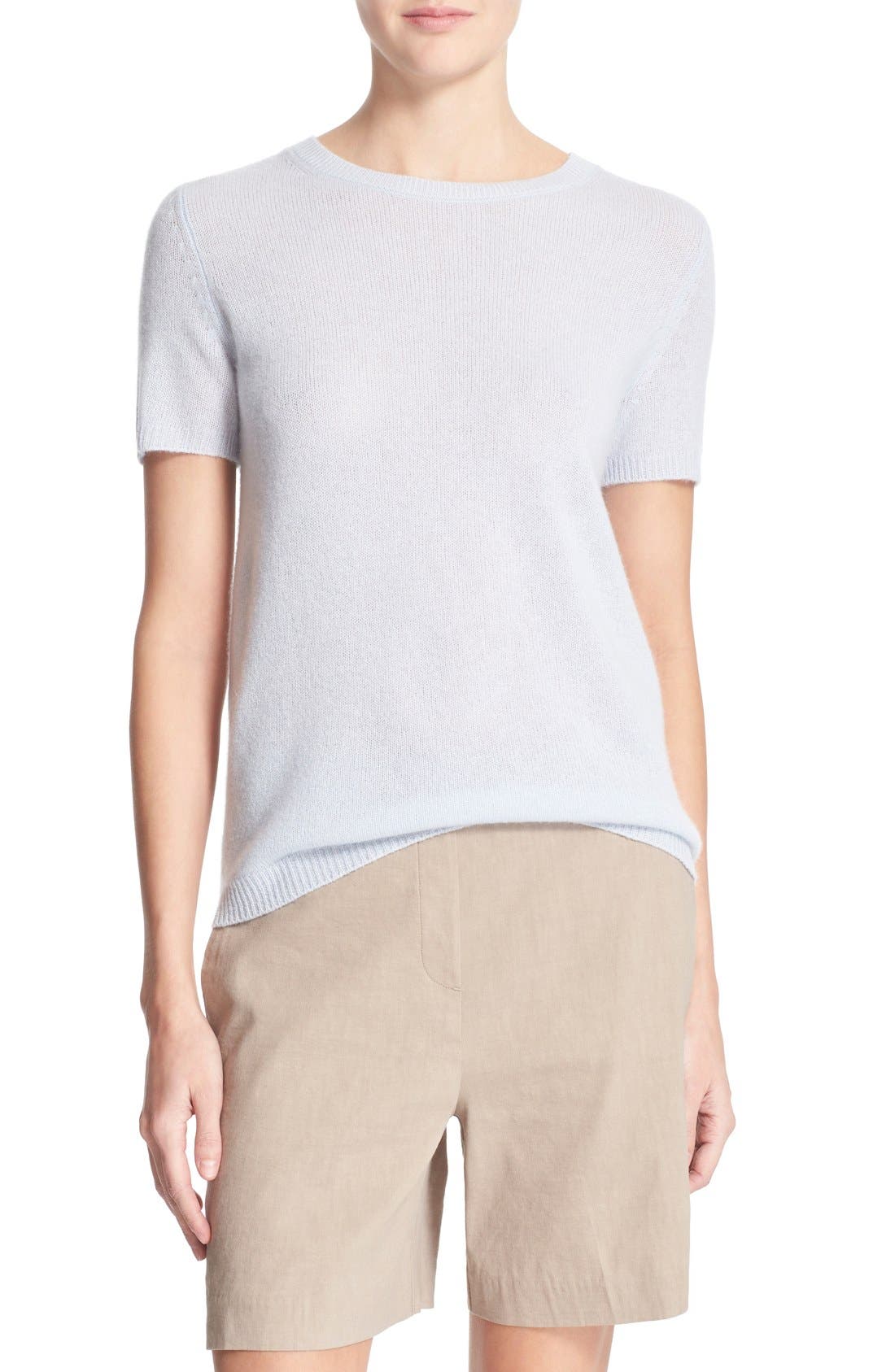 Theory 'Tolleree C' Short Sleeve Cashmere Sweater Nordstrom