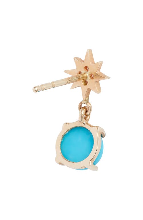 Shop Anzie Star Drop Earrings In Turquoise/aqua