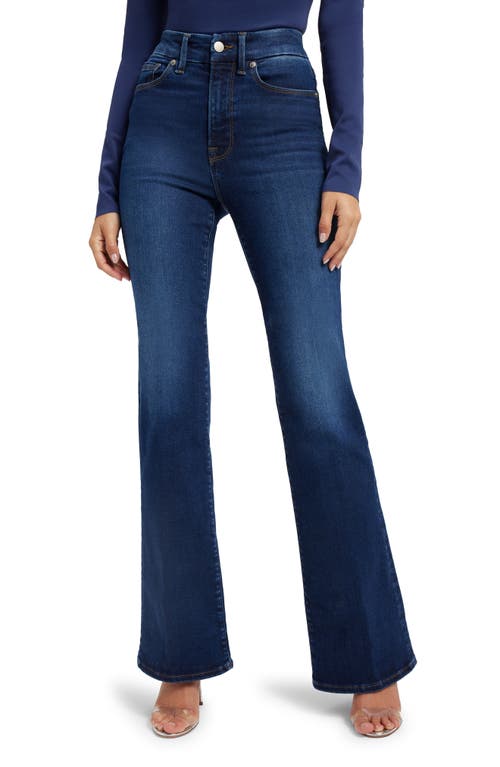 Good American Always Fits Good Classic High Waist Bootcut Jeans in Indigo446 at Nordstrom, Size 28-32