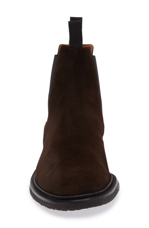 Common Projects Chelsea Classic Ankle Boots In Black Suede In Brown
