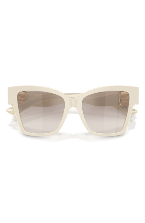 Dolce & Gabbana Dolce&gabbana 54mm Gradient Square Sunglasses In Neutral