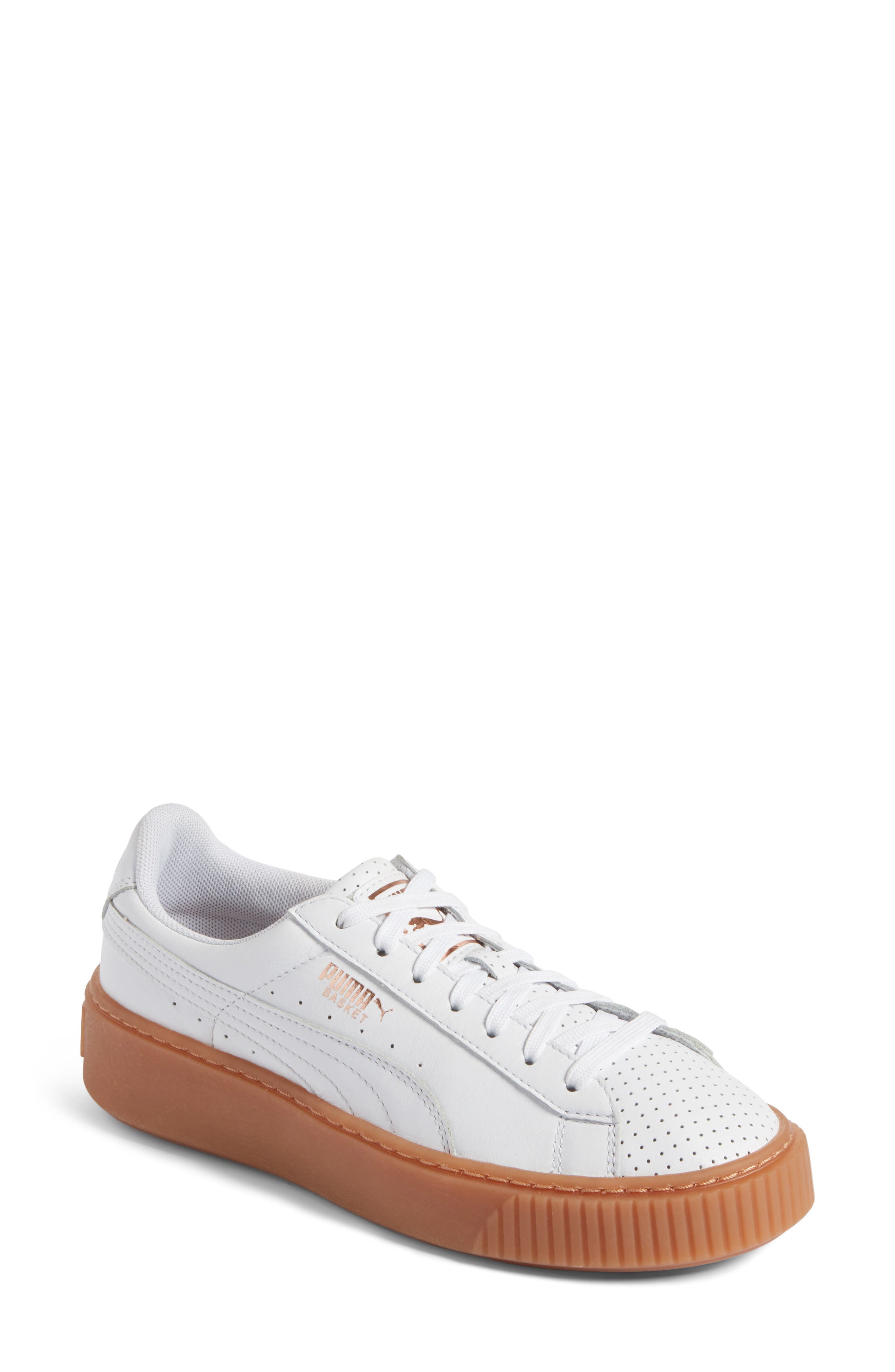 puma basket platform sneakers