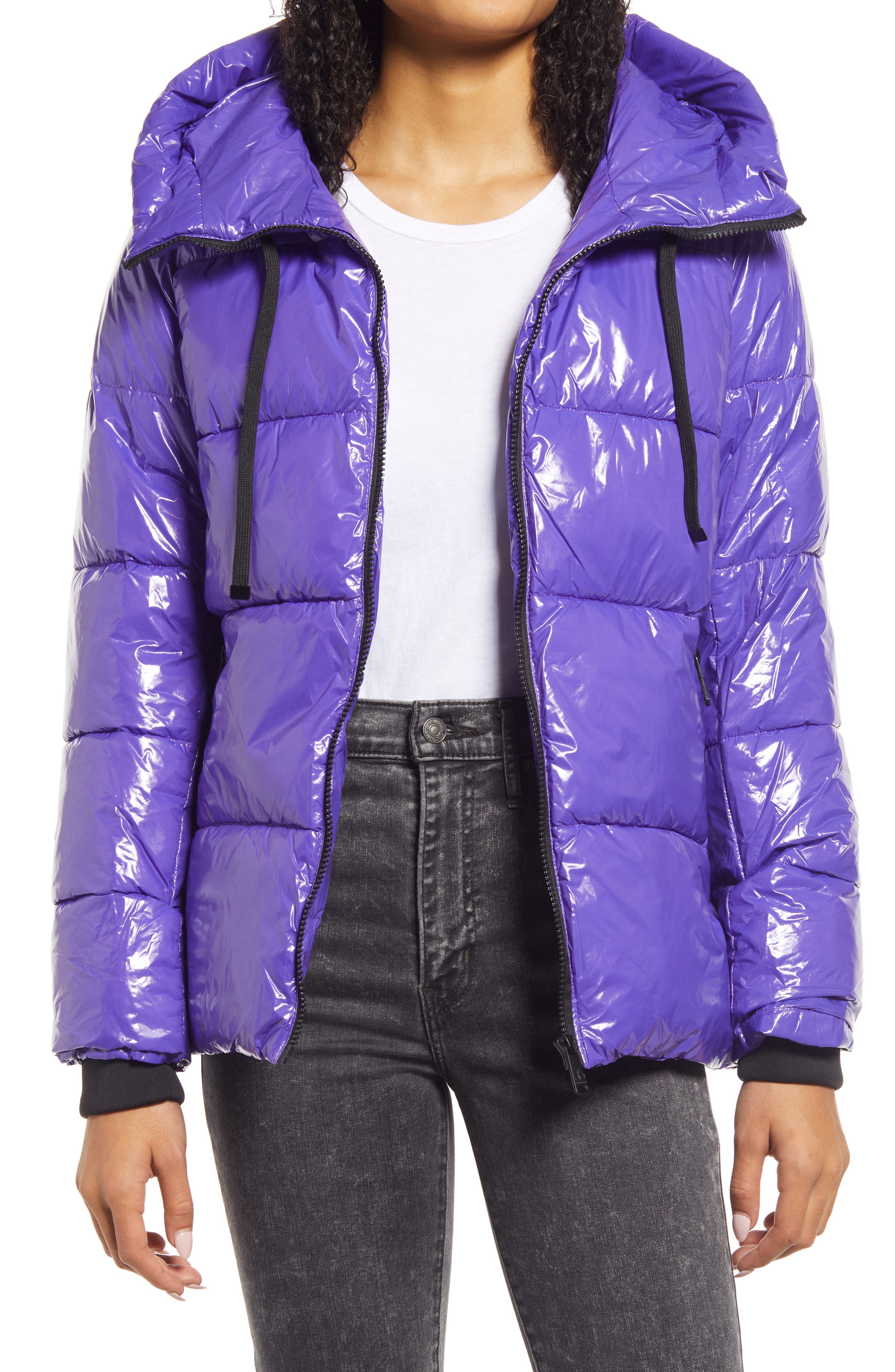 purple bubble coat