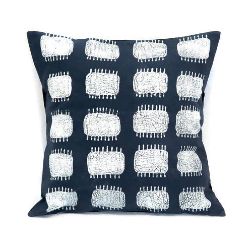T Textiles Indigo Spike Pillow In Indigo Spike