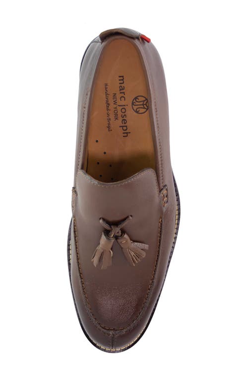 Marc Joseph New York Regent Street Tassel Loafer In Cafe Grainy
