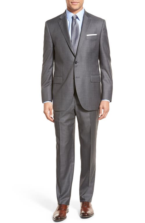 Peter Millar Classic Fit Solid Wool Suit in Grey