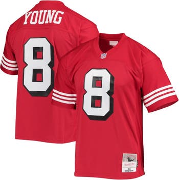 Mitchell & Ness Men's Mitchell & Ness Steve Young Scarlet San Francisco  49ers Legacy Replica Jersey