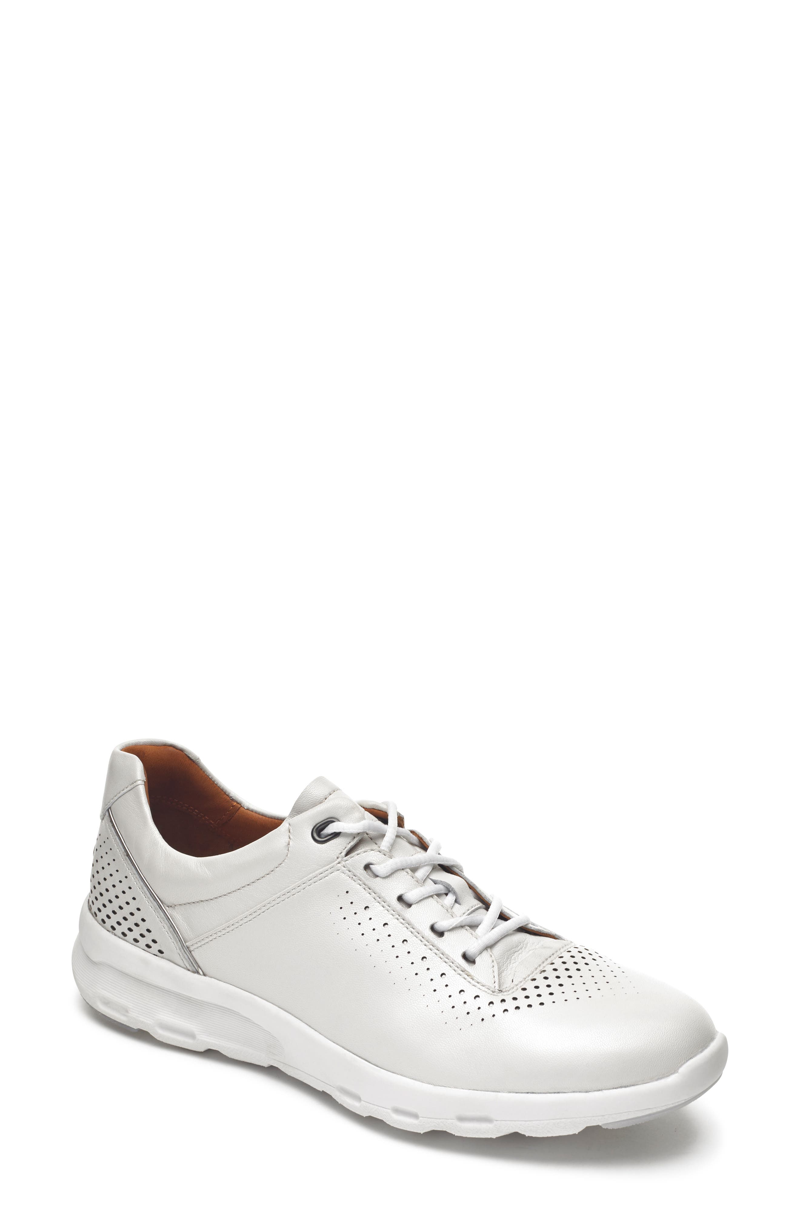 UPC 192743754576 product image for Women's Rockport Let's Walk Ubal Sneaker, Size 8 M - White | upcitemdb.com