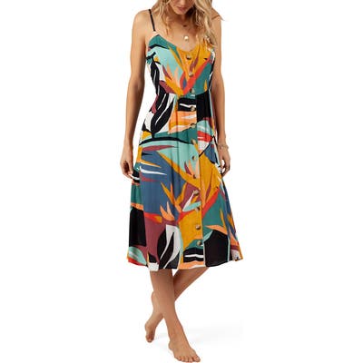Rip Curl Seascape Midi Dress, Blue