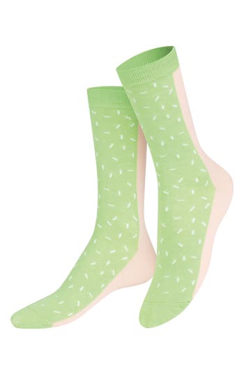 Shop Doiy Ice Cream Socks In Green/pink