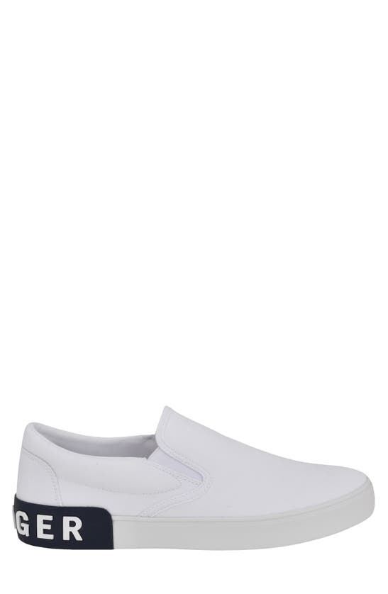 Shop Tommy Hilfiger Rayor Slip-on Sneaker In White Multi