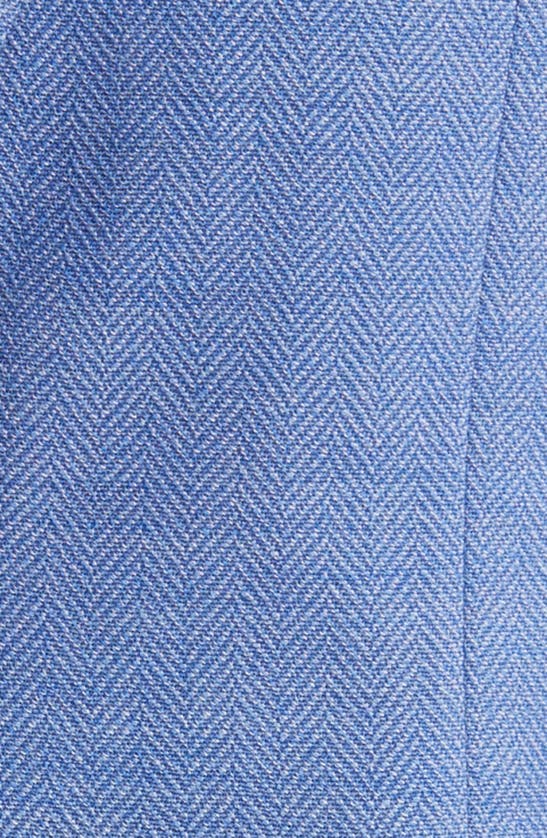 Shop Nordstrom Herringbone Stretch Wool Sport Coat In Blue Herringbone