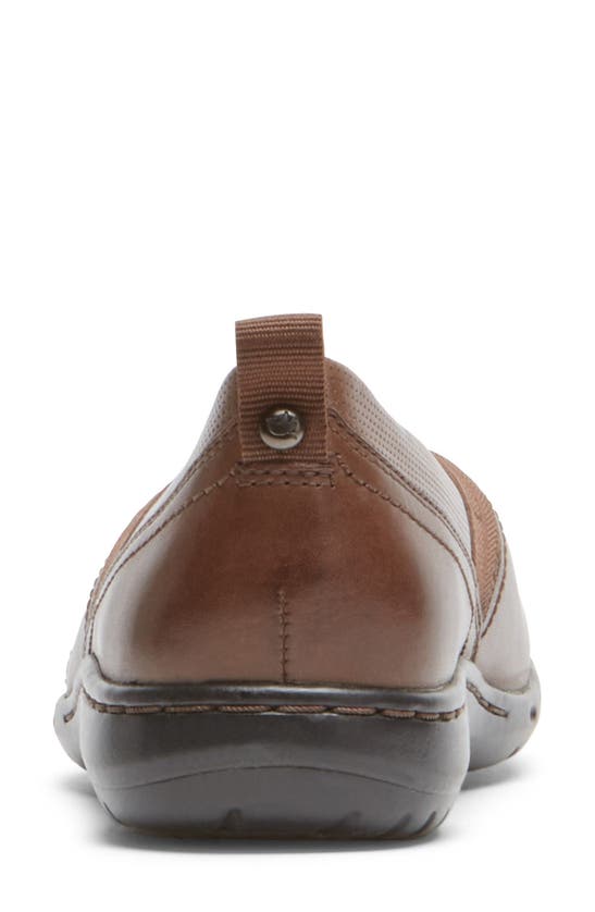 Shop Rockport Cobb Hill Penfield Flat In Bark Leather