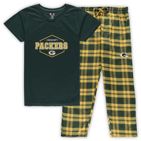 Green Bay Packers Ugly Christmas Raglan Pajamas Set