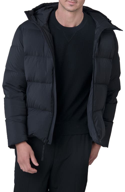 Autobot Water Resistant Recycled Down Puffer Jacket in Black