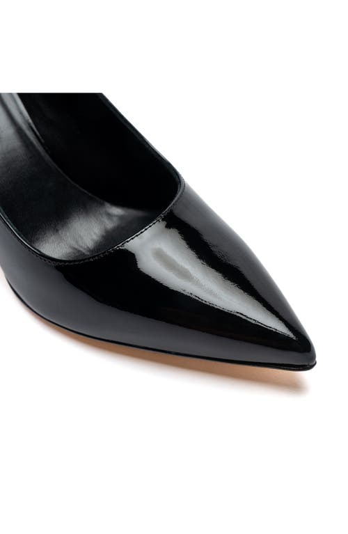 Bruno Magli Tara Pointed Toe Pump In Black Patent