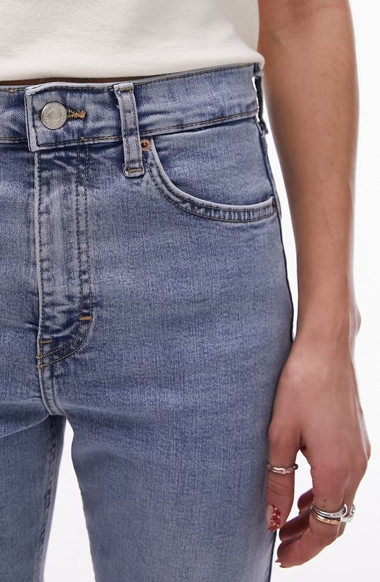 Shop Topshop Jamie High Waist Skinny Jeans In Light Blue