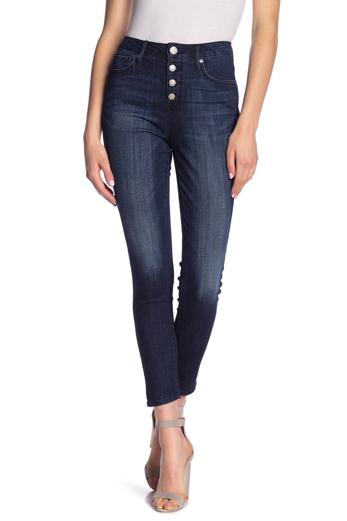 seven7 high rise ankle skinny jeans