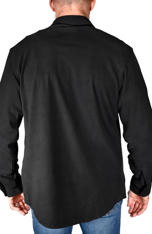 Shop Vintage 1946 Performance Micro Fleece Shirt In Black