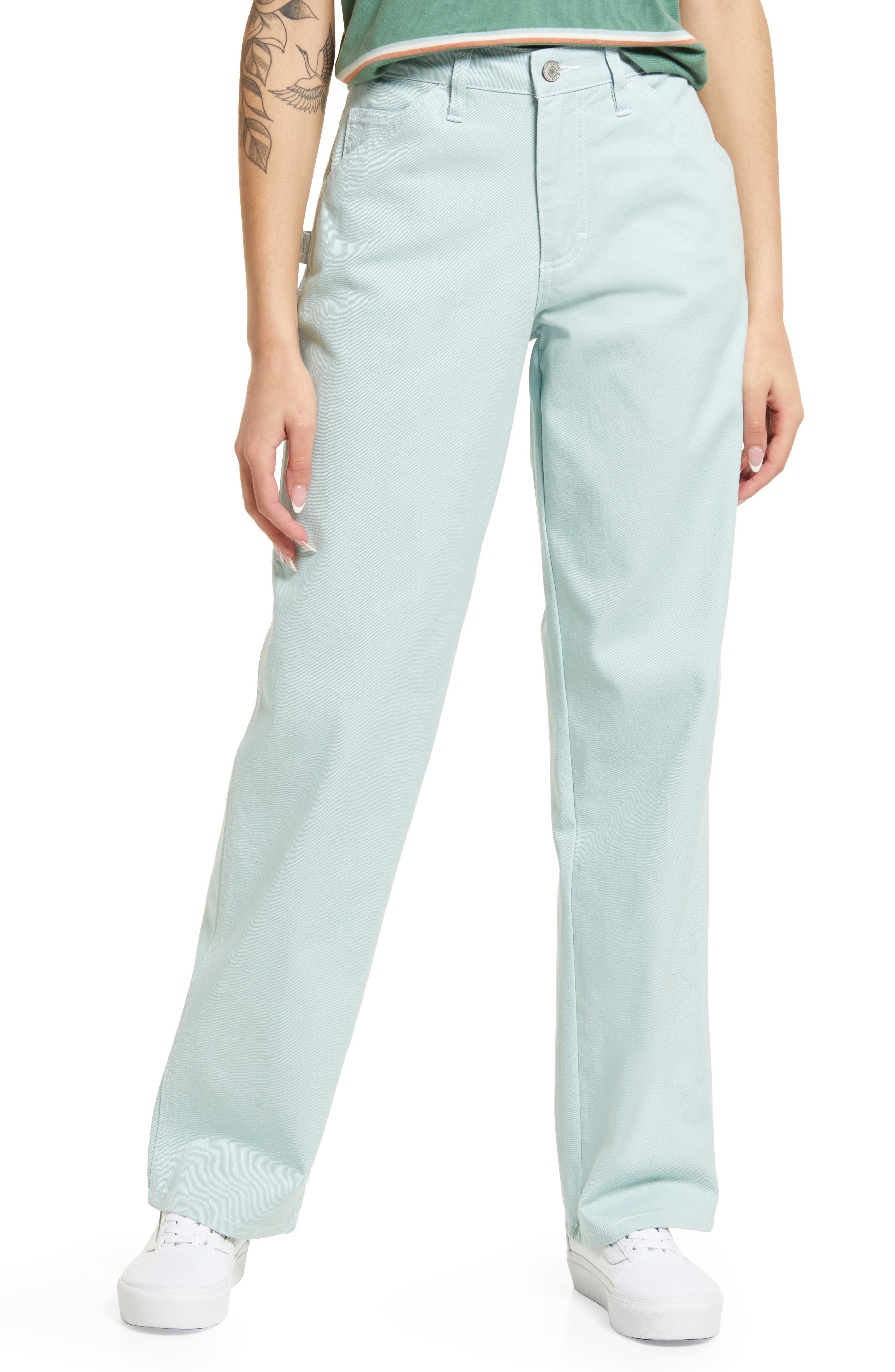 Dickies Juniors' Carpenter Pants - Blue Fade - Size 7
