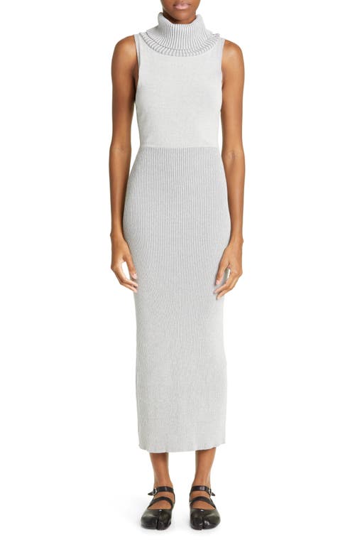 Paloma Wool Bruno Turtleneck Sleeveless Organic Cotton Sweater Dress Mid Grey at Nordstrom,