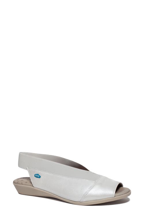 Caliber Slingback Peep Toe Sandal in Nova Blanco