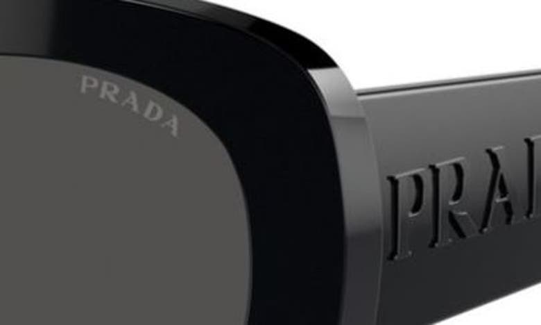 Prada 54mm Oval In Black