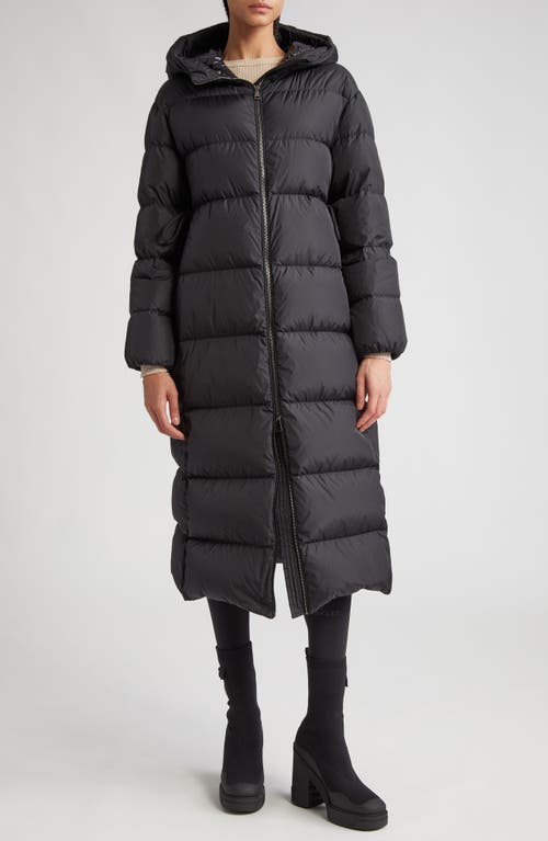 Moncler Bondree Water Repellent Hooded Down Coat Black at Nordstrom,