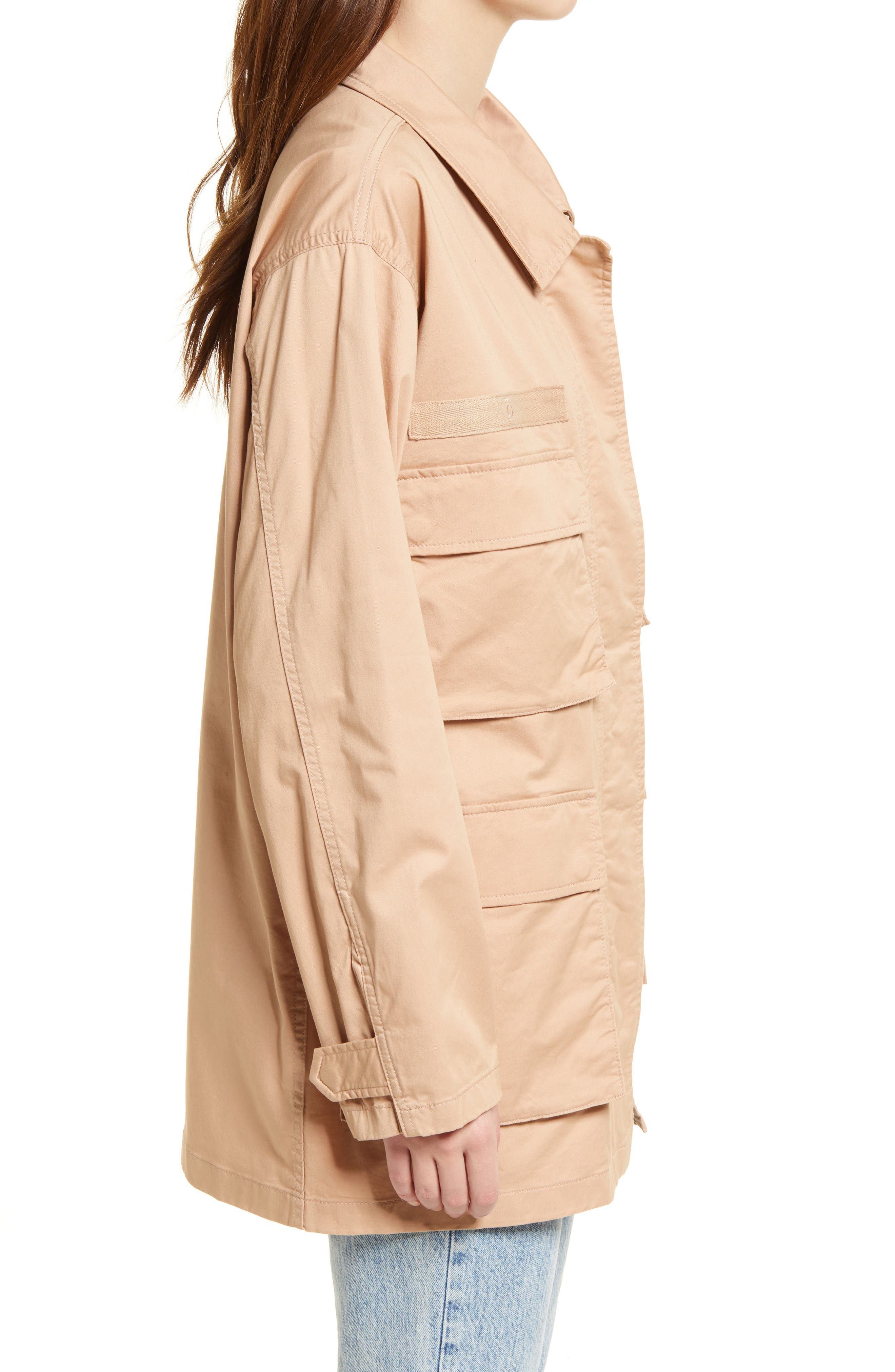 Closed Stretch Cotton Field Jacket 
