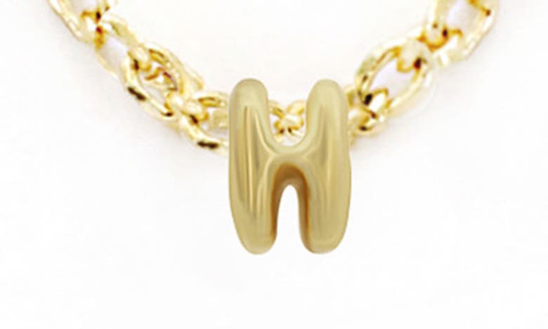 Panacea Bubble Initial Necklace In Gold-h