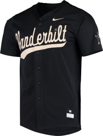 Vanderbilt Commodores Nike Vapor Untouchable Elite Replica Full-Button Baseball  Jersey - Black