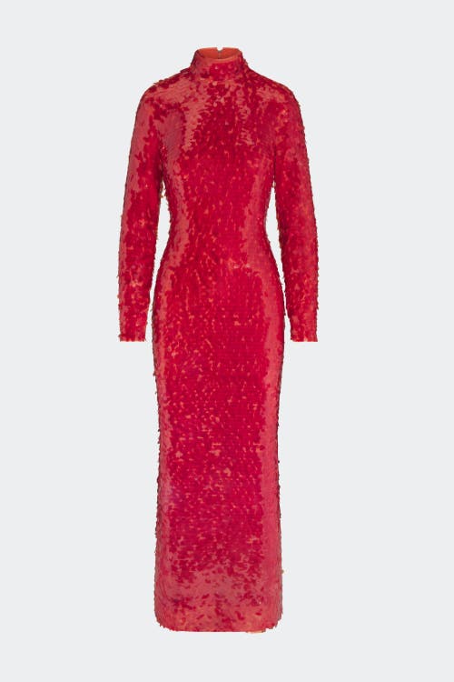 Shop Simonmiller Sculpty Sequin Dress In Chili