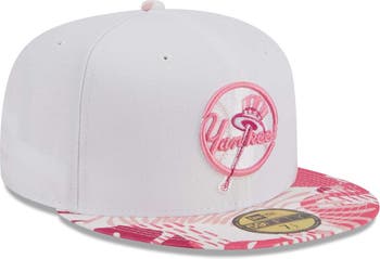 Atlanta Braves New Era Flamingo 59FIFTY Fitted Hat - White/Pink