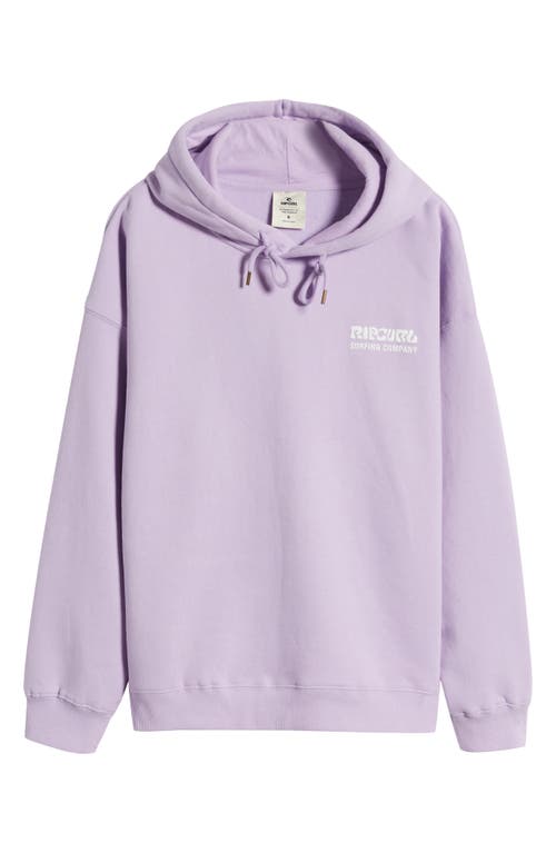 Rip Curl Surf Puff Print Graphic Hoodie In Lavender