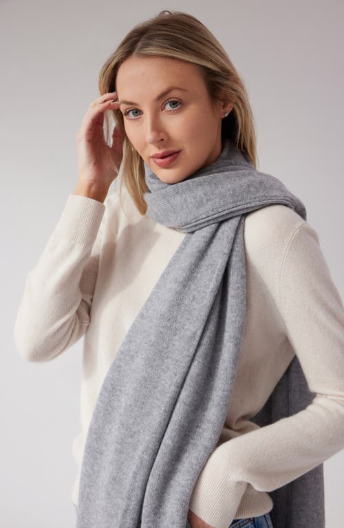 Shop Nordstrom Cashmere Scarf In Charcoal Grey Heather