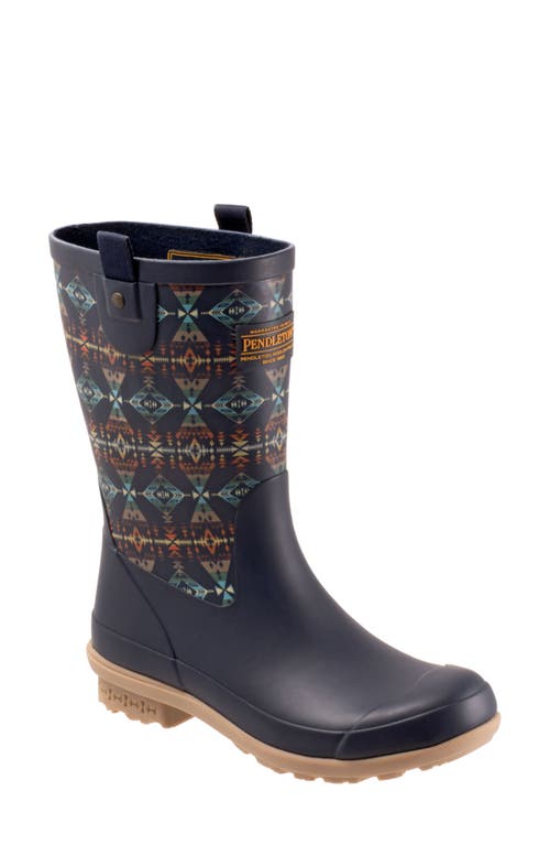 Diamond Peak Waterproof Rain Boot in Navy