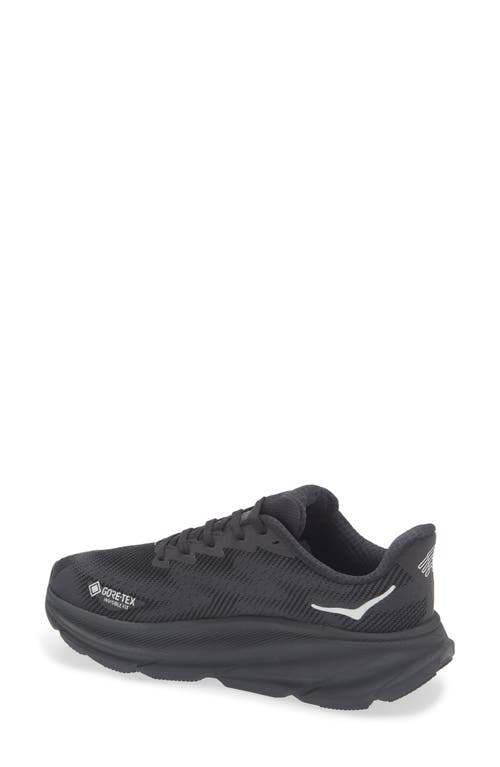 Shop Hoka Clifton 9 Running Shoe In Black/black/black